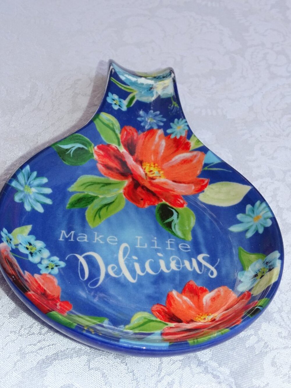 "Make Life Delicious" Spoon Rest - Pioneer Woman